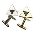 Forme personnalisée personnalisée Custom personnalisé Metal Gold plaqué Placage argent Triangle en acier inoxydable Men de manchette